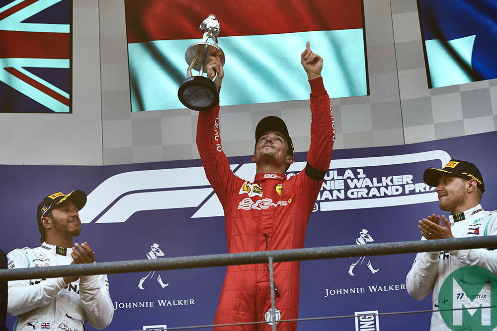 Leclerc Gives Ferrari First 2019 Win In Sombre Weekend