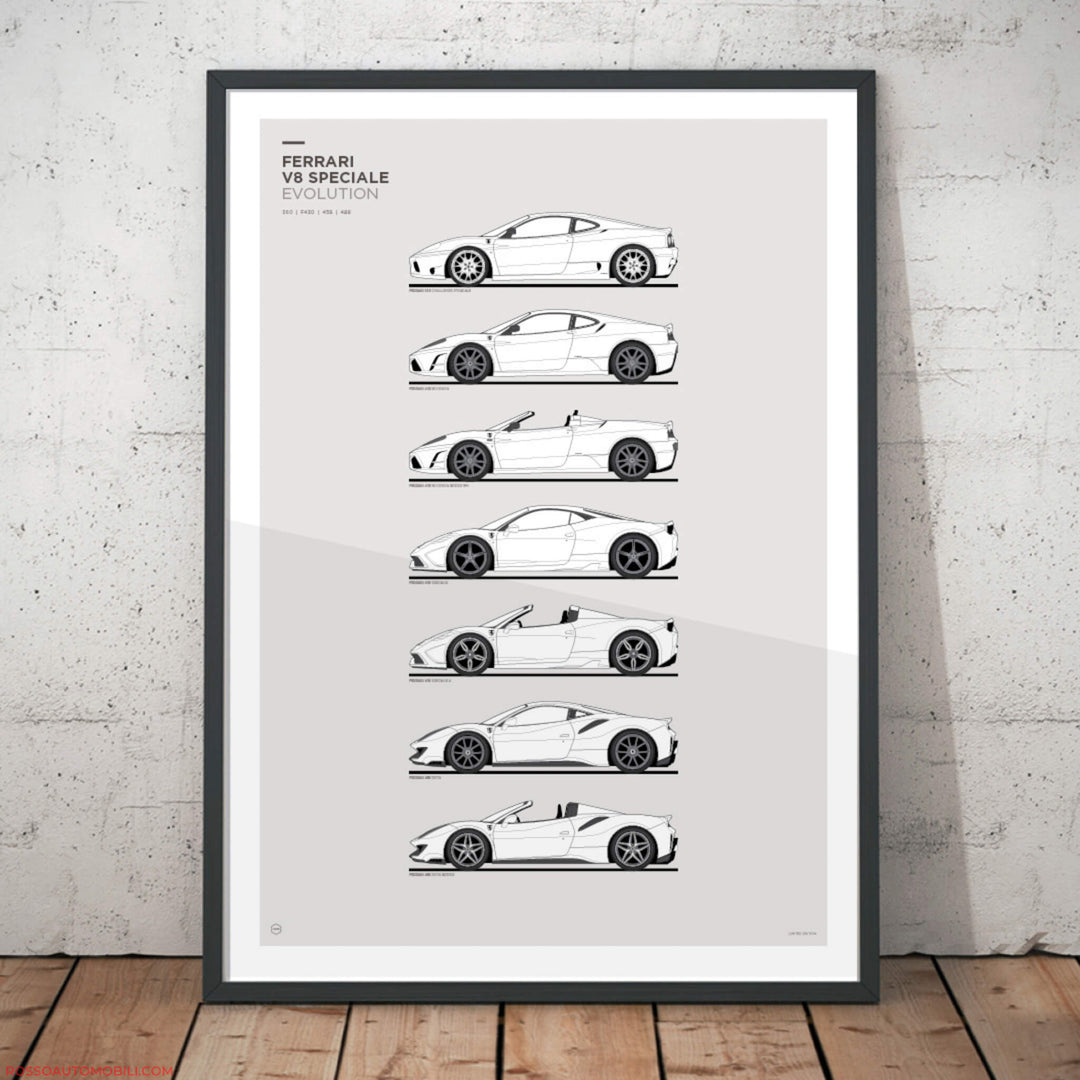 FerrariV8SportSpecialArtPrint_